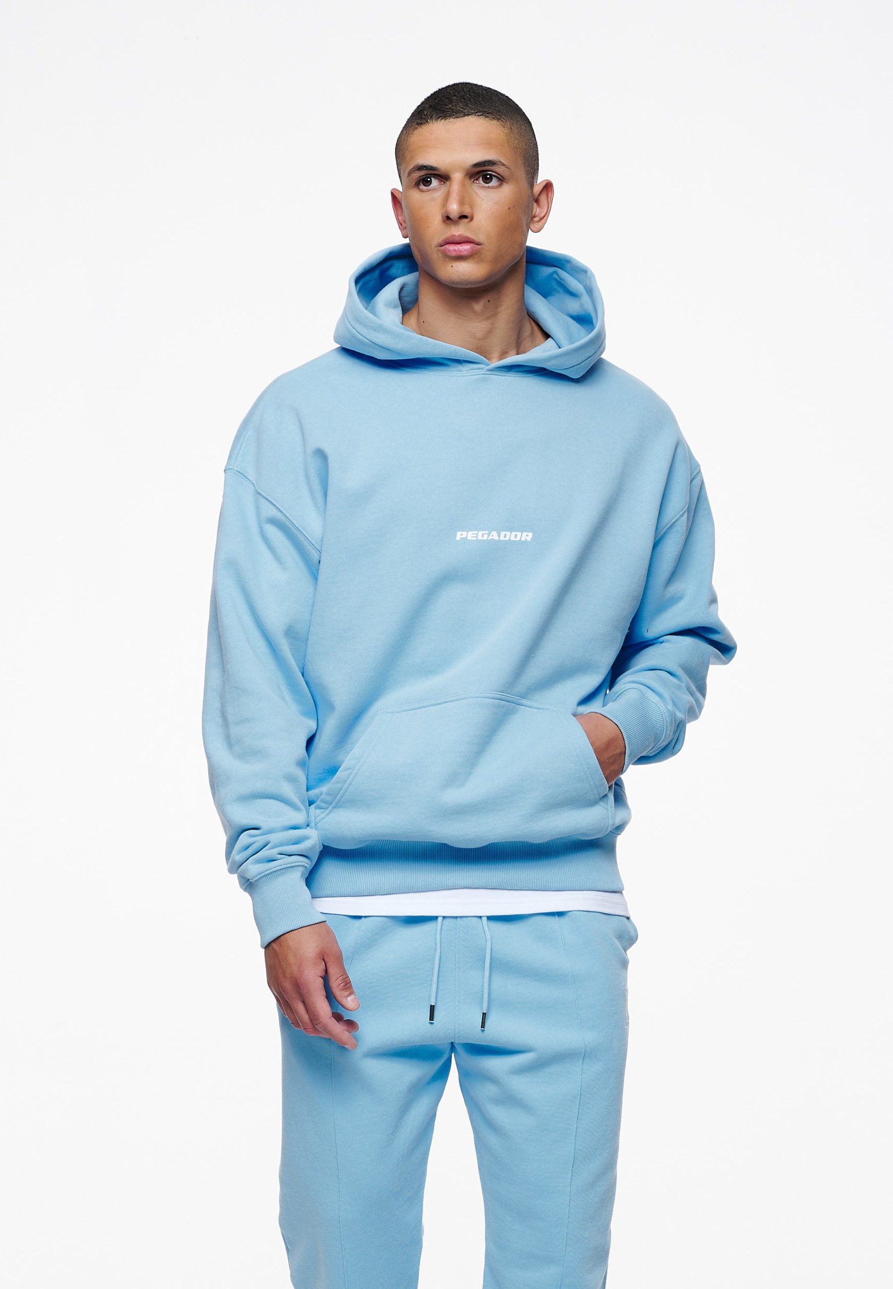 Oversize pullover herren babyblau Outlet